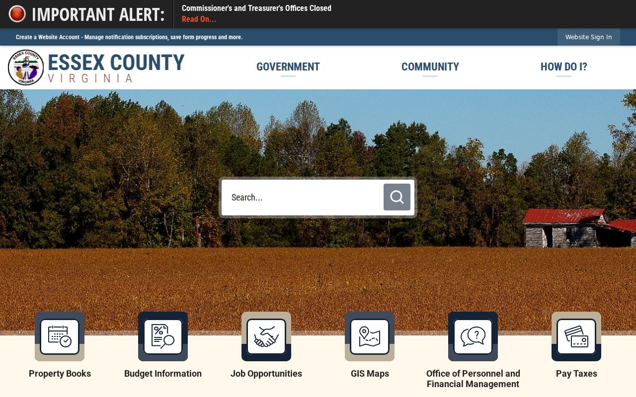 Tappahannock record check official Essex County context